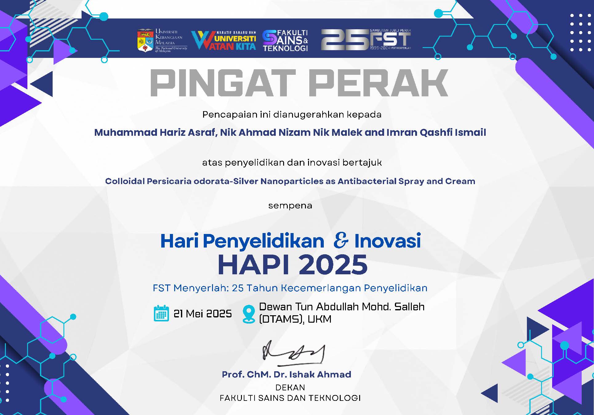 AWARD - Silver - HAPI2025