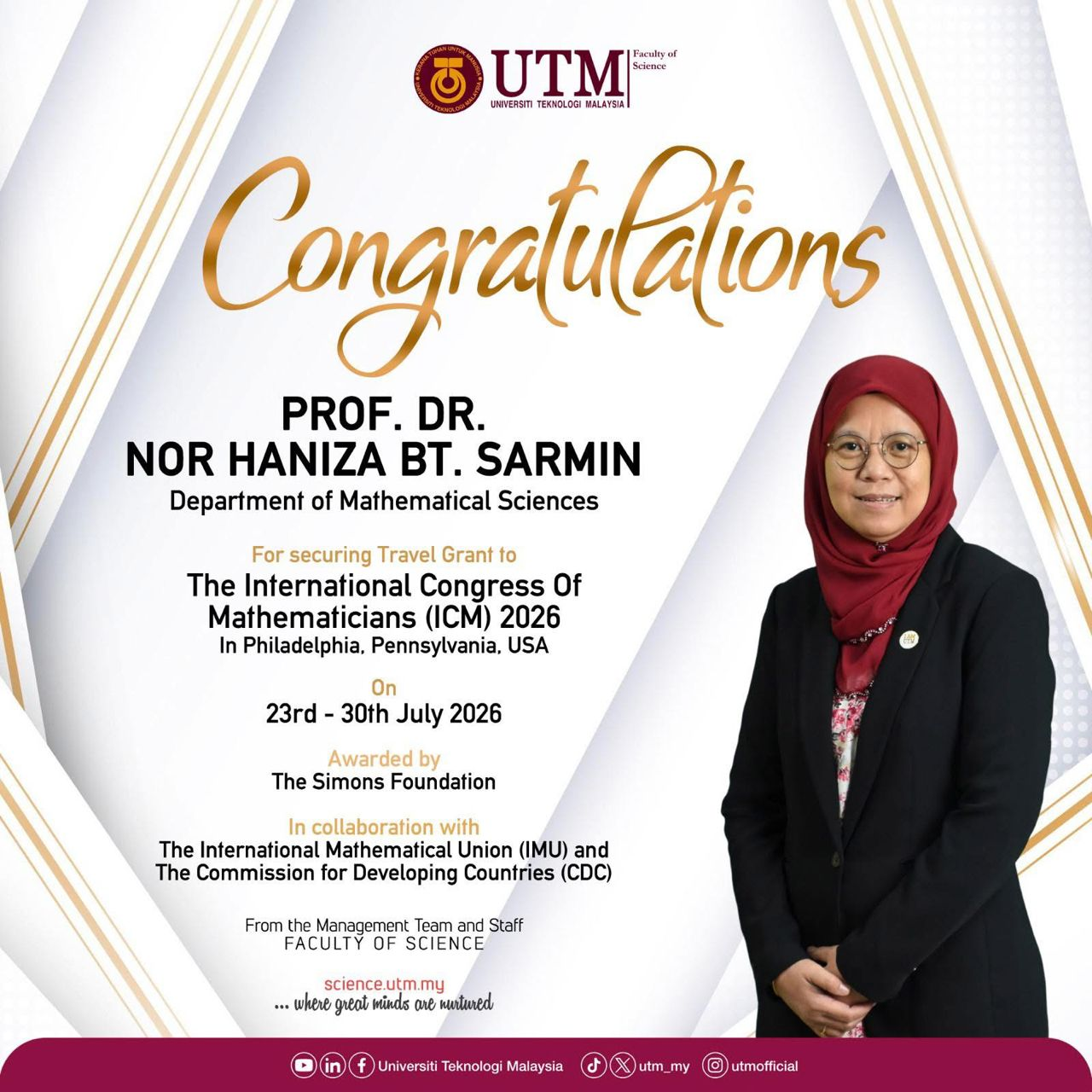 Prof Haniza Award