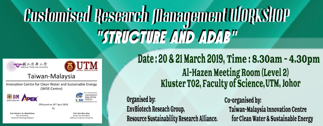 Customised Research Management: Structure and Adab