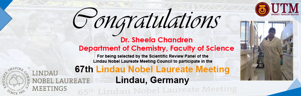 Dr Sheela Chandren to Lindau Meeting!