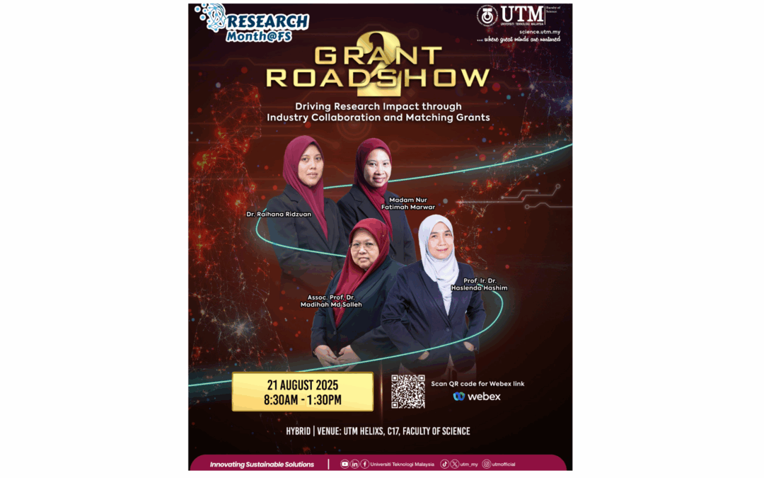 UTM Faculty of Science Empowers Researchers Through Grant Roadshow