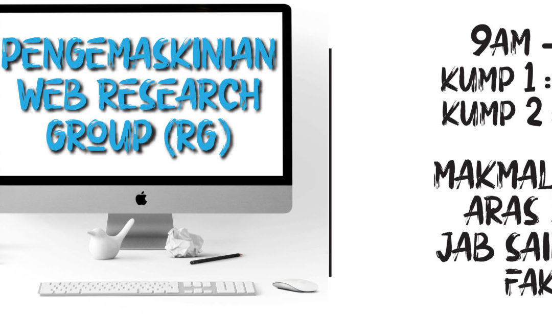 Refresher Course : Pengemaskinian Web Research Group (RG)
