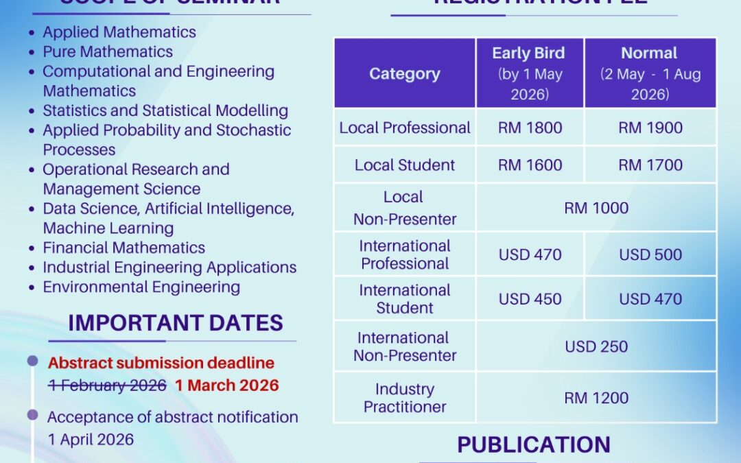 International Seminar on Mathematics in Industry 2026