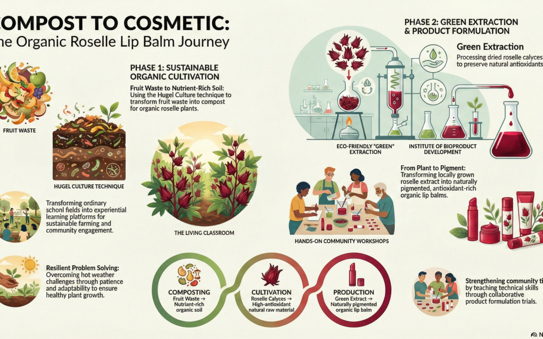 COMPOST TO COSMETIC: THE ORGANIC ROSELLE LIP BALM STORY