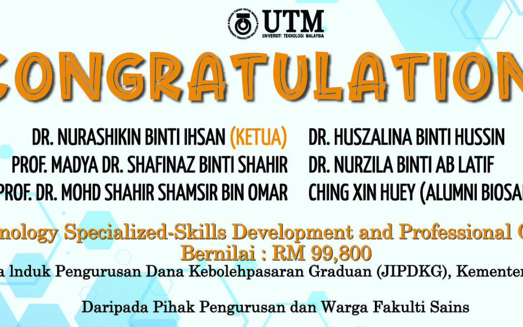 Congrats, Biotechnology Specialized-Skills Development and Professional Certification Training