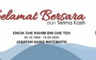 Selamat Bersara Encik Che Rahim