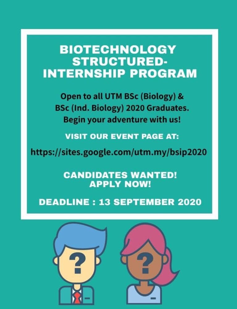 BIOTECHNOLOGY STRUCTURED-INTERNSHIP PROGRAM | Faculty of Science ...