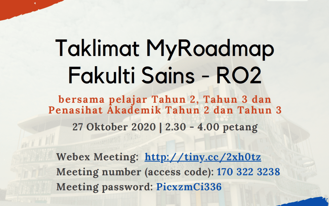 Taklimat MyRoadmap Fakulti Sains RO2